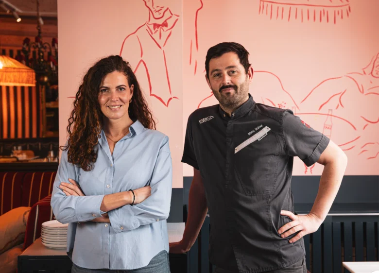 Manuel Nuñez y Marta Morales en su restauranre Batea