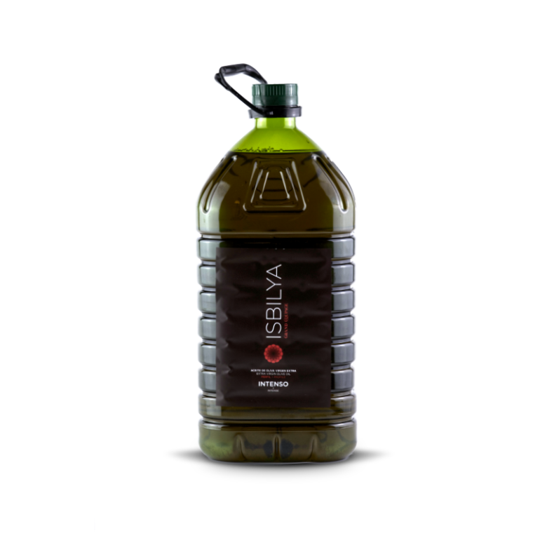 Aceite de oliva virgen extra Isbilya, Grand Coupage Intenso, en garrafa de 5 litros. El aceite de los Chefs.
