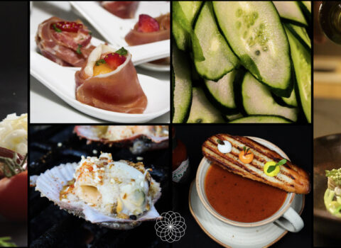 Maridaje de alimentos con diferentes AOVEs | Isbilya Conjunto de imágenes con diferentes alimentos y platos cocinados con AOVE Isbilya