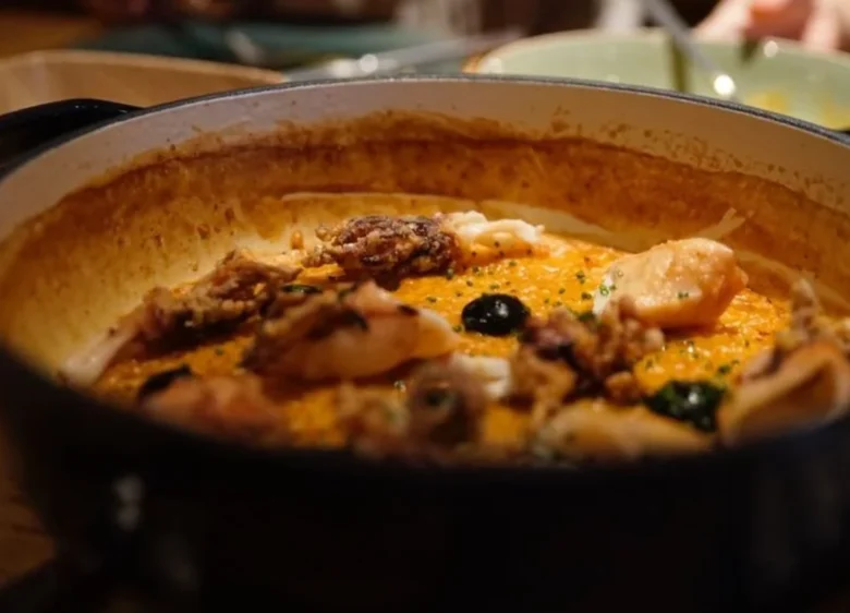 Cazuela de arroz elaborado en el restaurante Terreo, chefs Isbilya